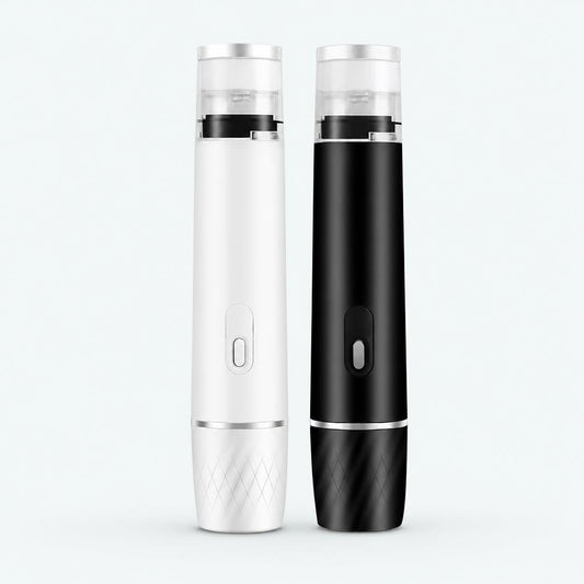 VacuPod mini vacuum sealer in white and black